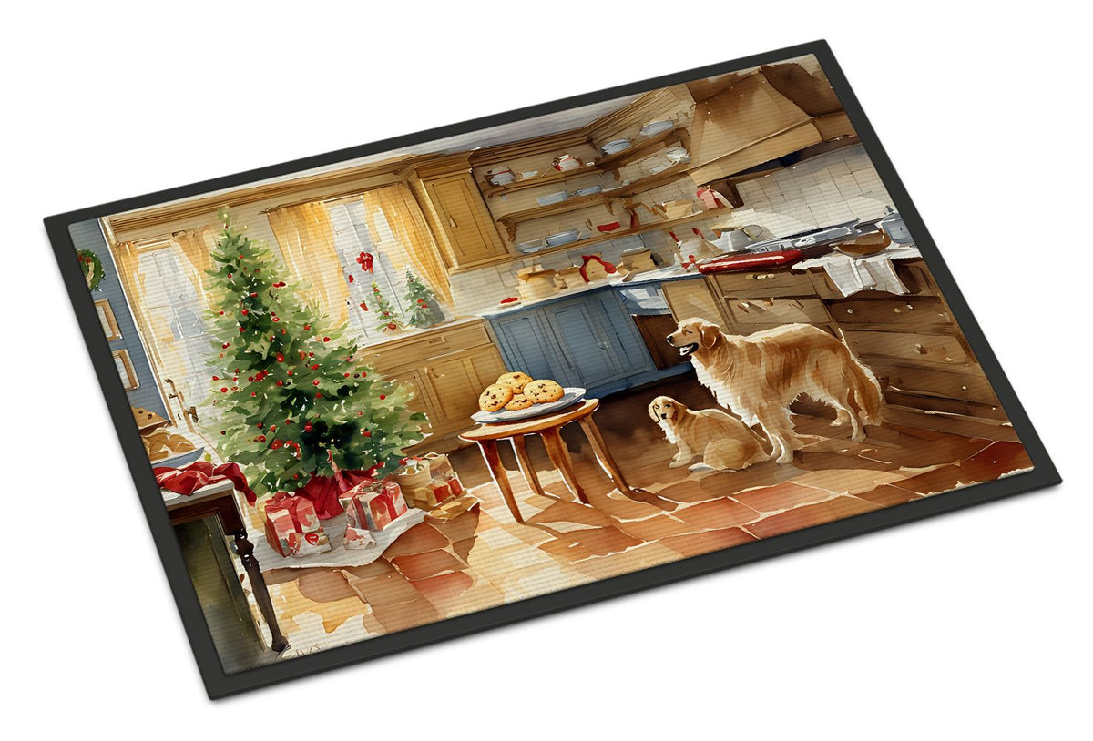 Golden Retriever Christmas Cookies Indoor-Outdoor Doormat