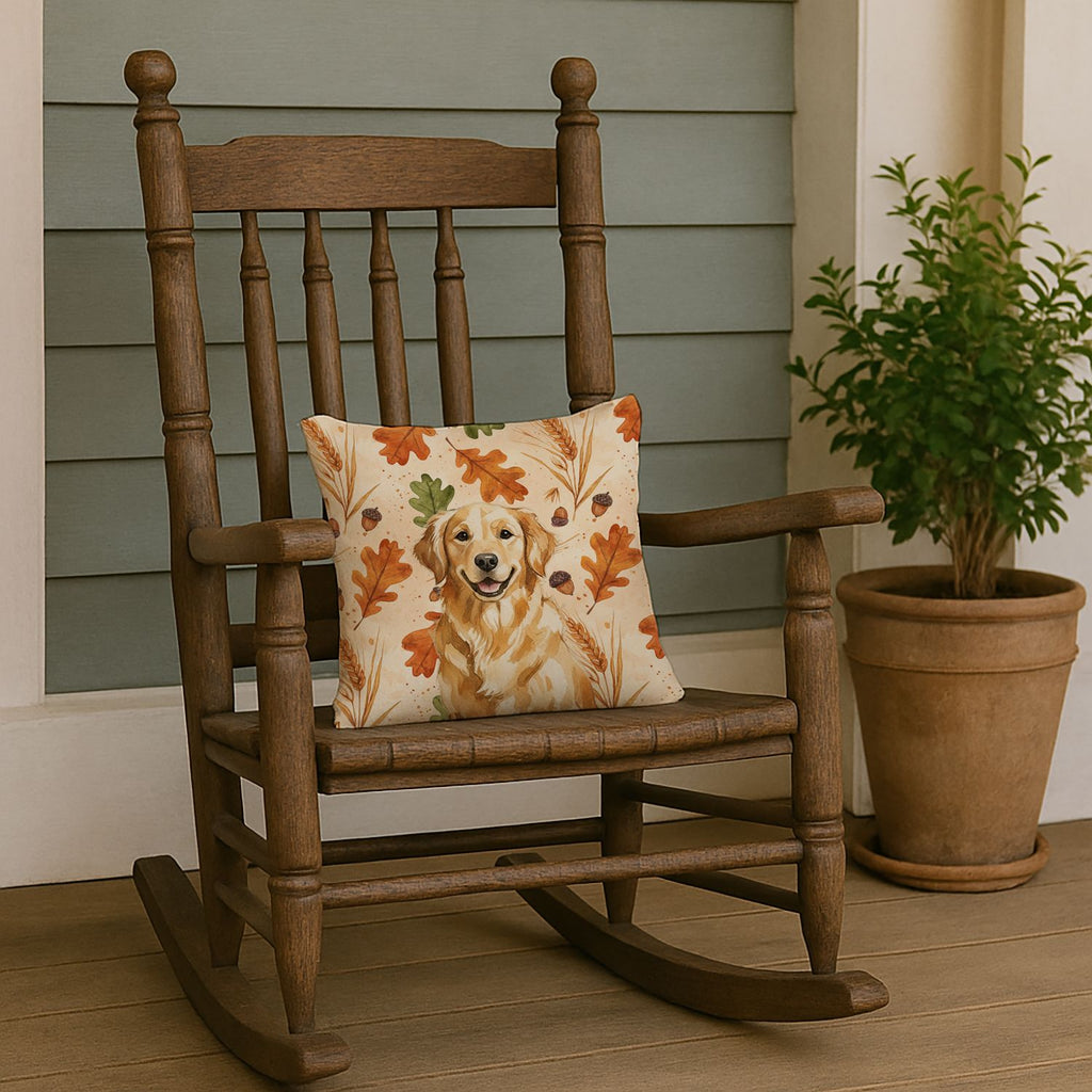 Golden Retriever Heirloom Fall Thanksgiving Accent Pillow