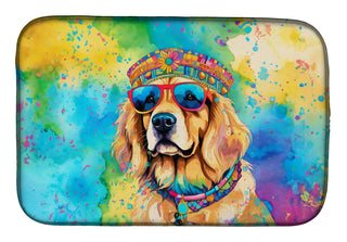 Golden Retriever Hippie Dawg Dish Drying Mat