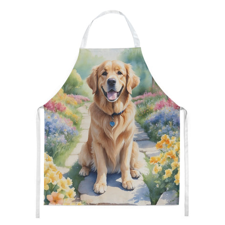Golden Retriever Spring Path Bib Apron