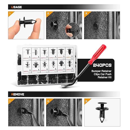 GOOACC Push-In Automotive Retainer Clips