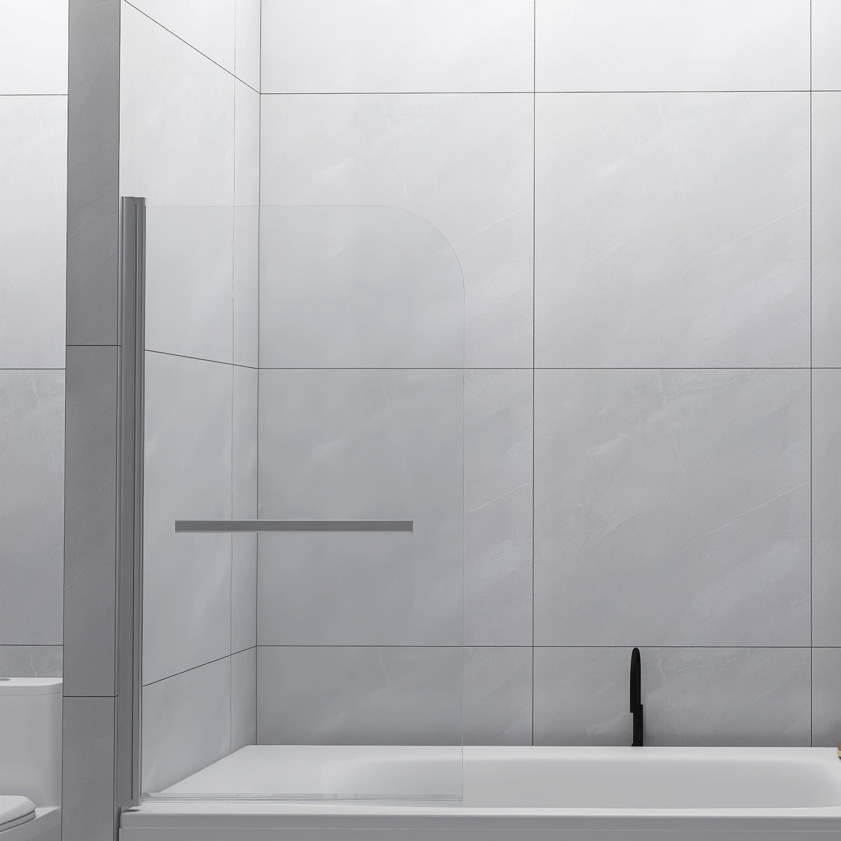 Goodyo Frameless Pivoting Bathtub Screen