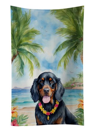 Gordon Setter Luau Dual-Sided Kitchen Towel
