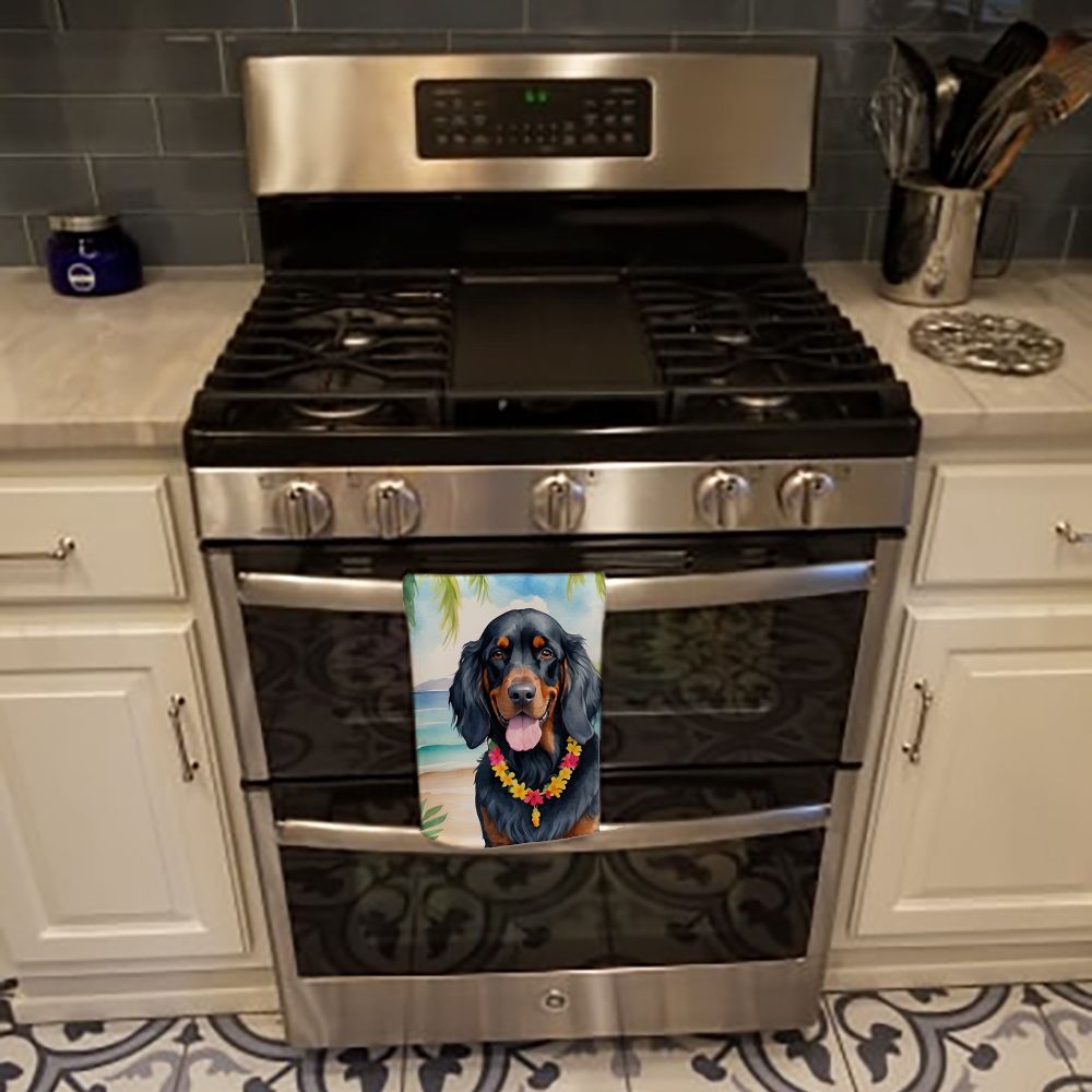 Gordon Setter Luau Dual-Sided Kitchen Towel