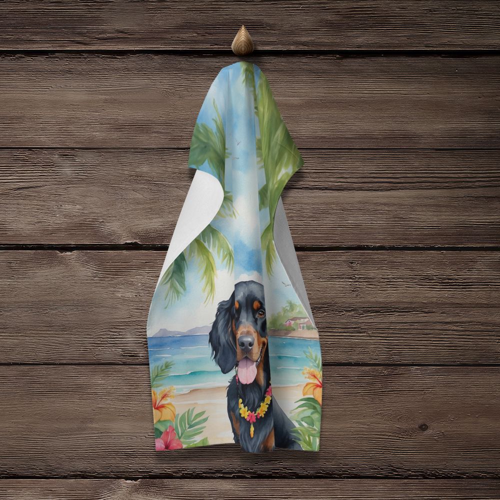 Gordon Setter Luau Dual-Sided Kitchen Towel