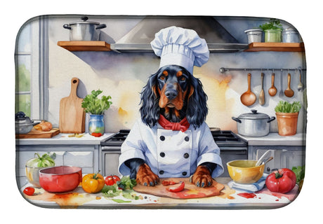 Gordon Setter Chef Dish-Drying Mat