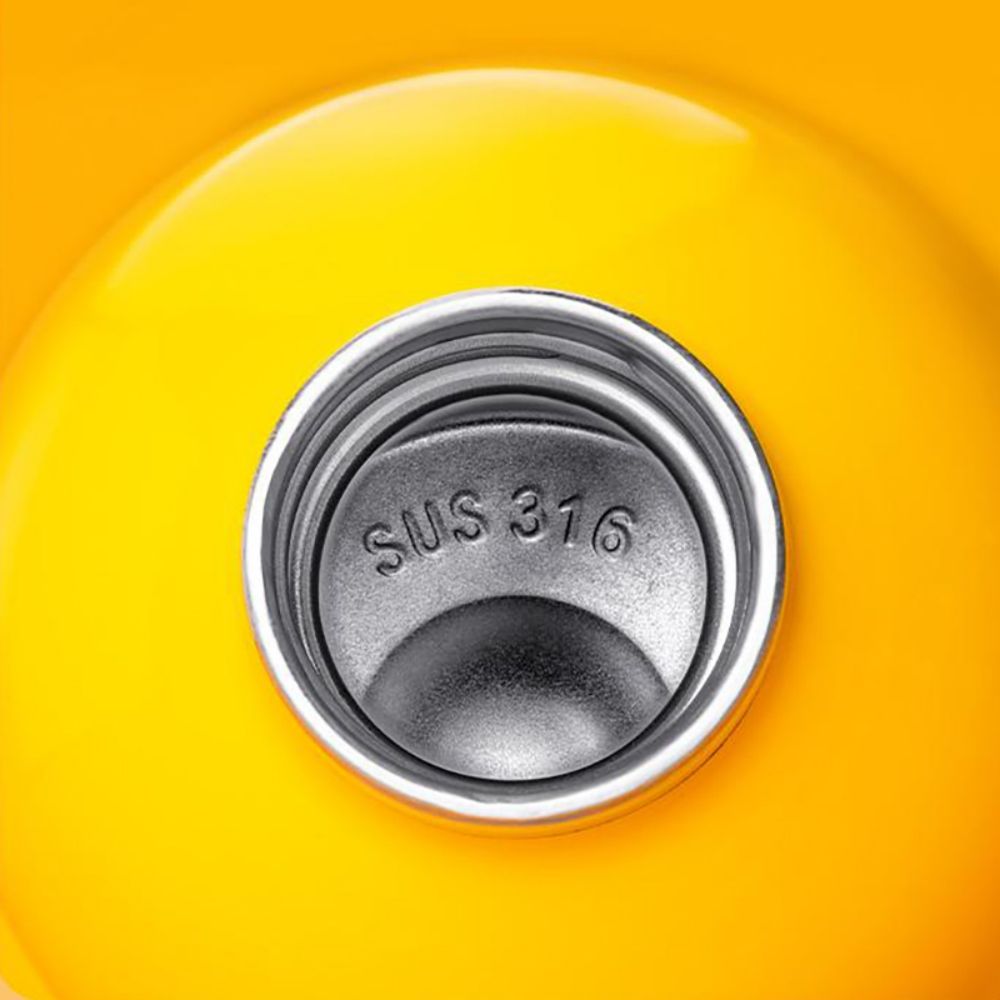Modern Gourd-Shaped Insulated Travel Tumbler with Straw