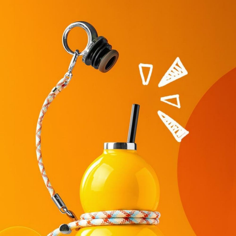 Modern Gourd-Shaped Insulated Travel Tumbler with Straw
