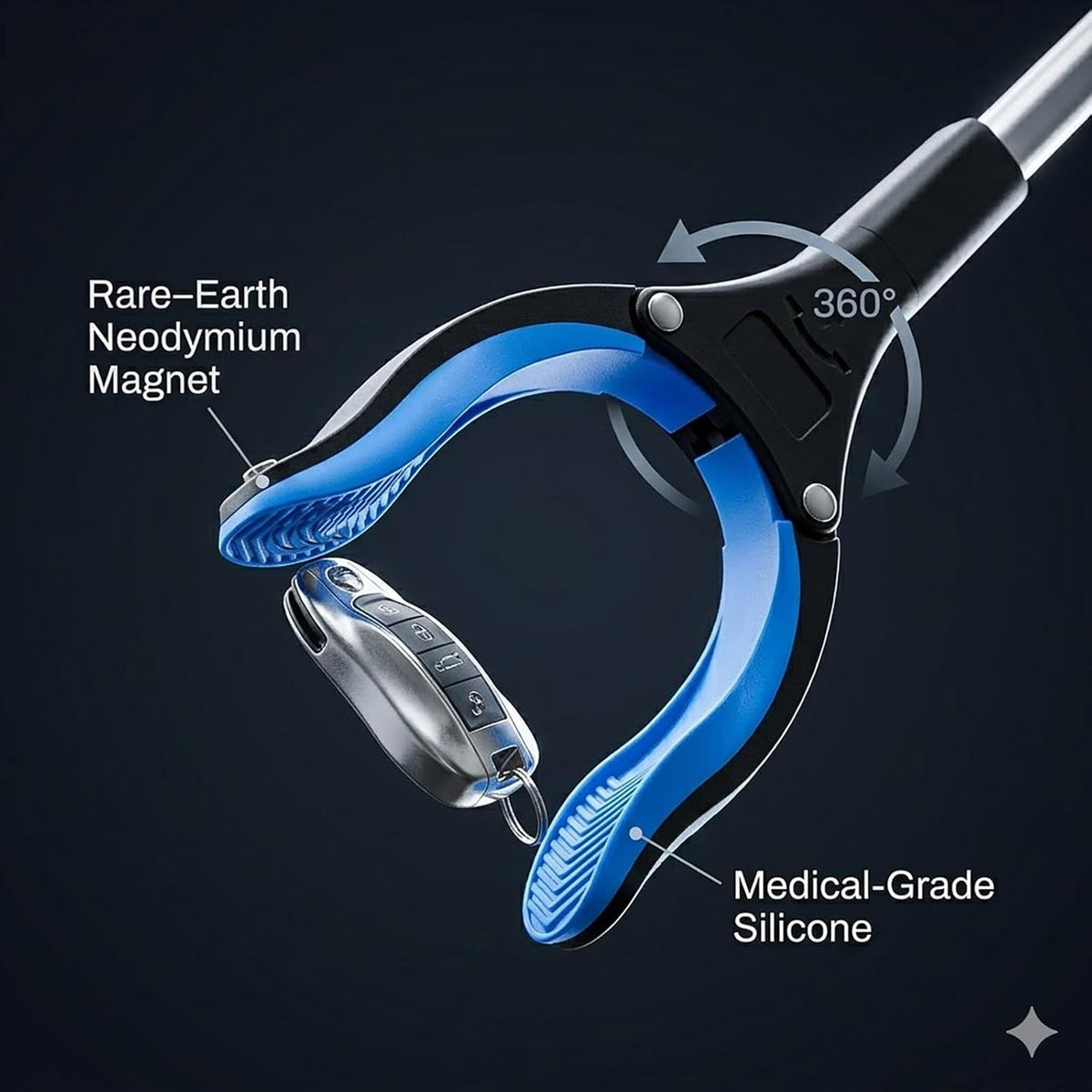 Extra Long Foldable Grabber Reacher Tool for Easy Reach