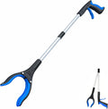 Extra Long Foldable Grabber Reacher Tool for Easy Reach - Blue