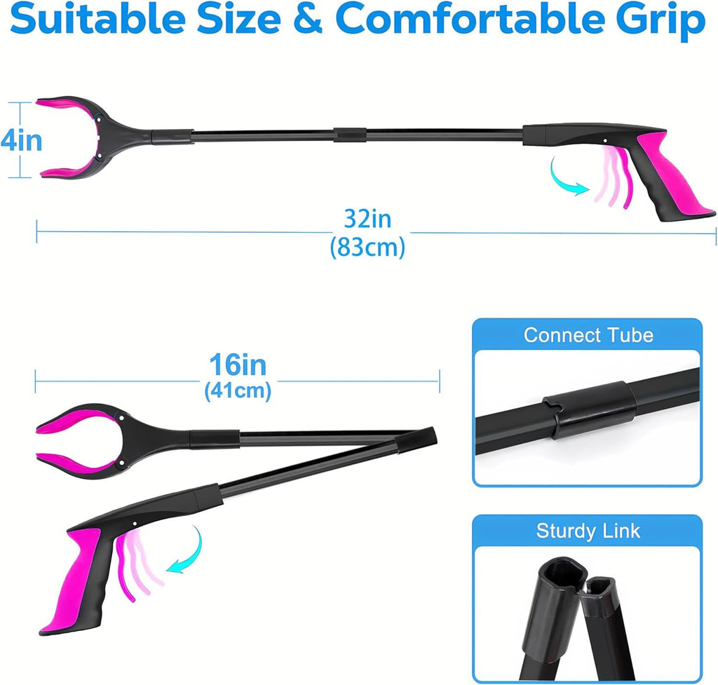 Extra Long Foldable Grabber Reacher Tool for Easy Reach