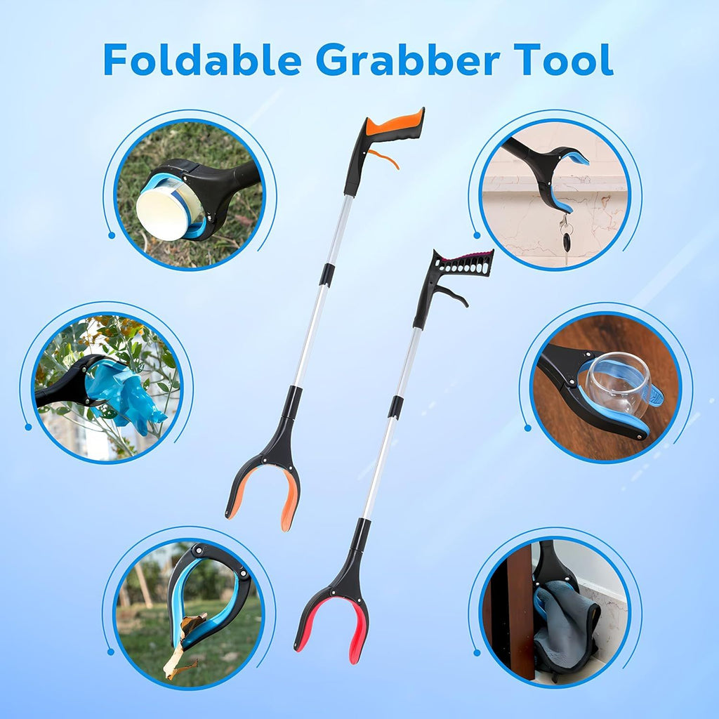 Extra Long Foldable Grabber Reacher Tool for Easy Reach