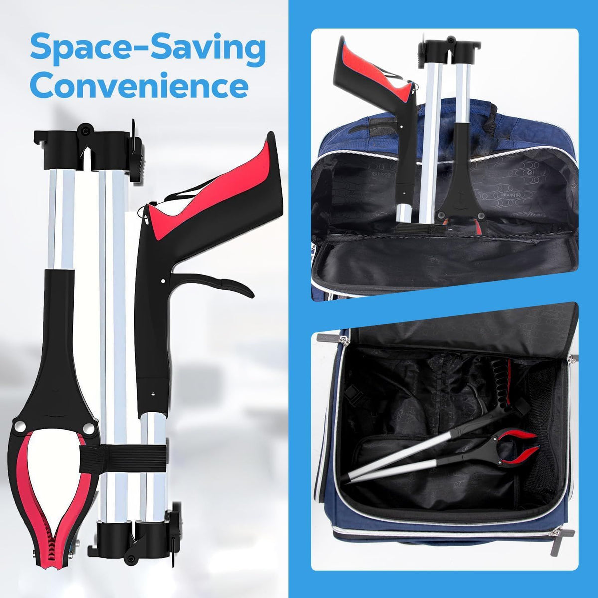Extra Long Foldable Grabber Reacher Tool for Easy Reach