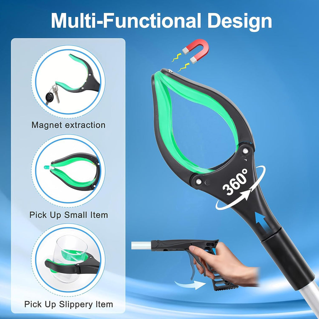 Extra Long Foldable Grabber Reacher Tool for Easy Reach