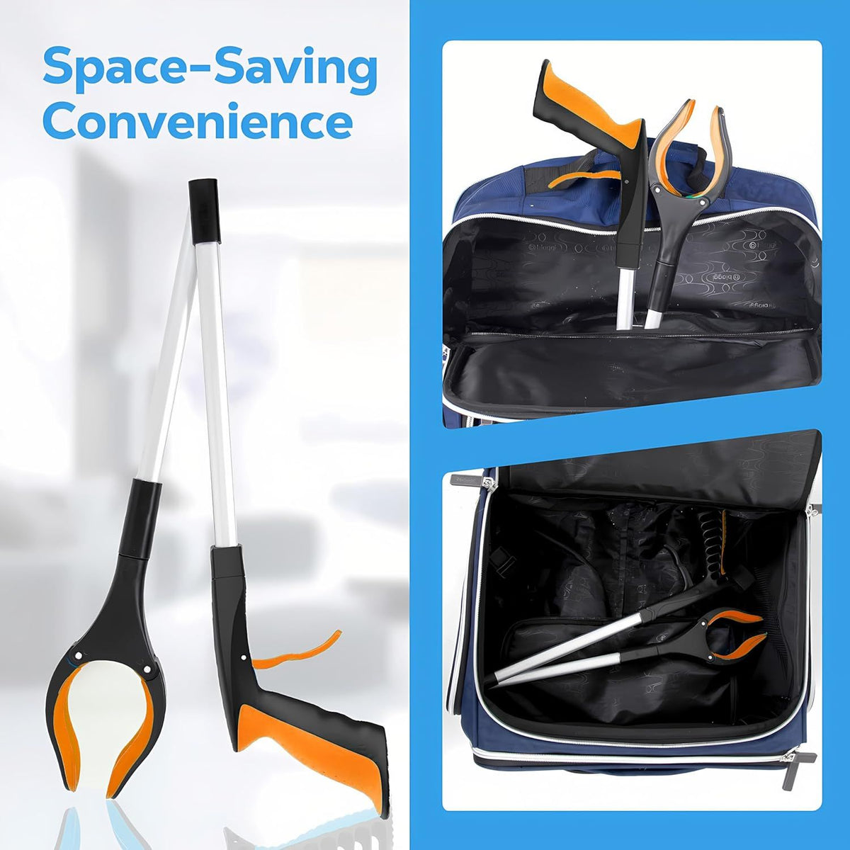 Extra Long Foldable Grabber Reacher Tool for Easy Reach