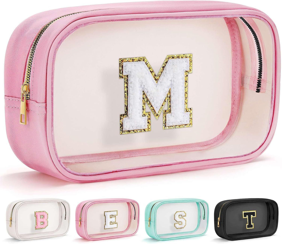 Clear Travel Toiletry Bag – Preppy Cosmetic Organizer Gift for Teachers