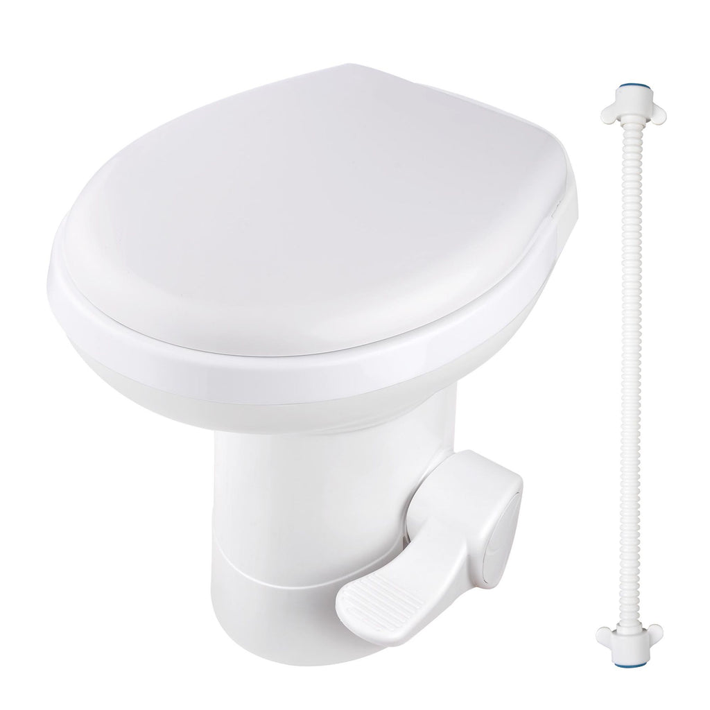 Pedal Gravity Flush Toilet for RV and Camper Comfort