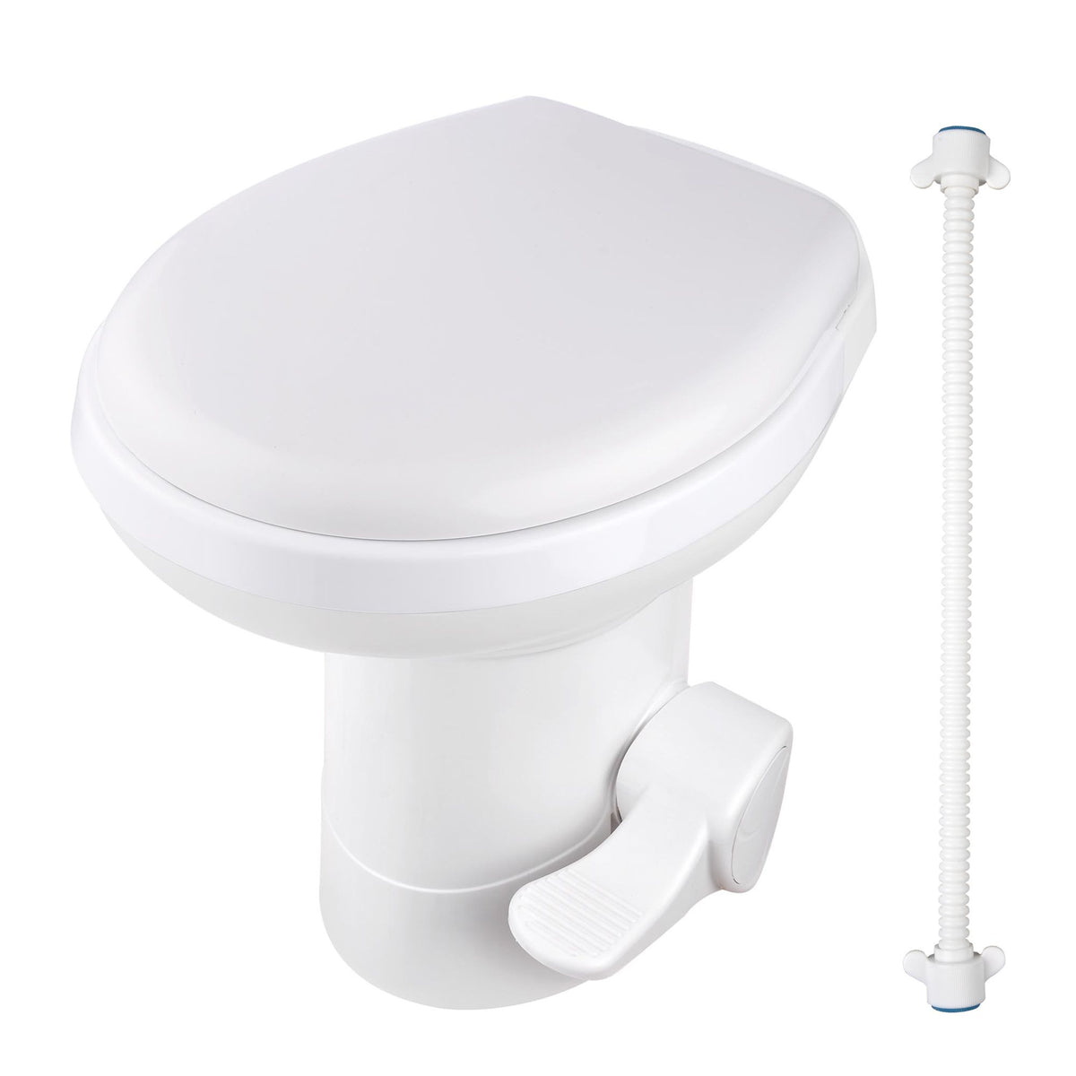 Pedal Gravity Flush Toilet for RV and Camper Comfort