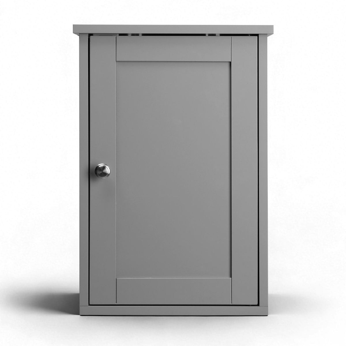 Stylish Grey Bathroom Wall Cabinet with Shelf
