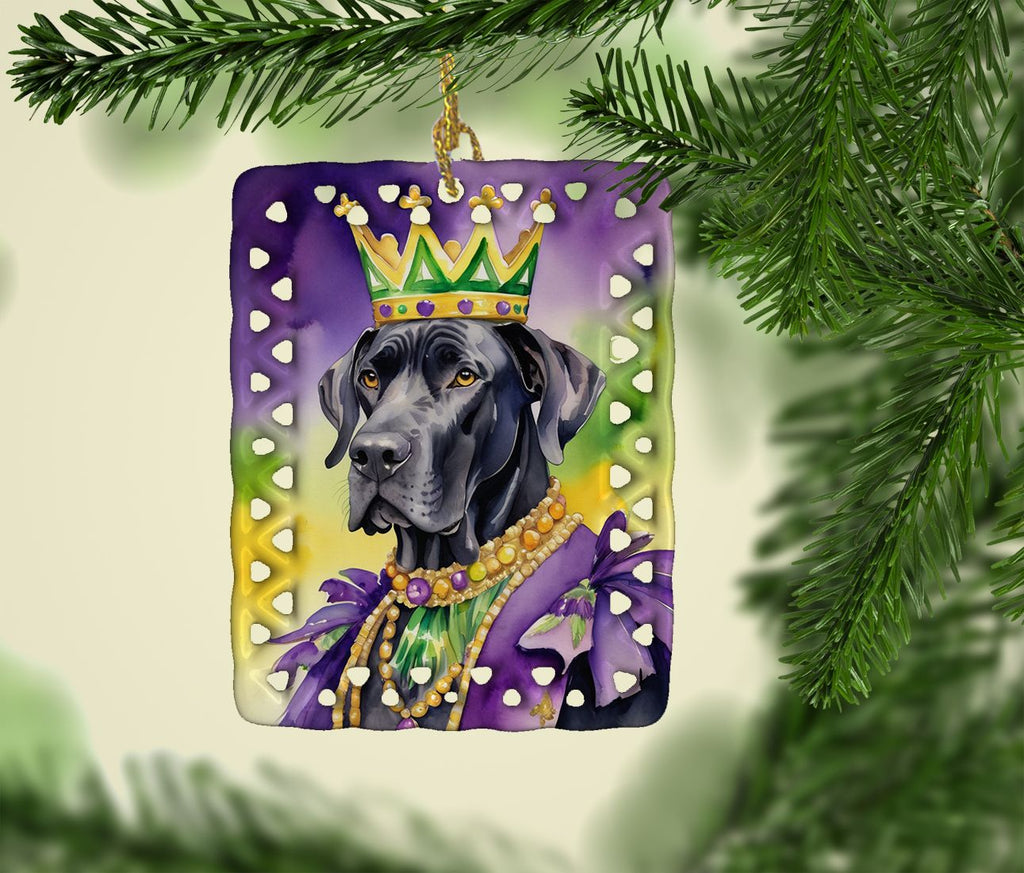 Great Dane King of Mardi Gras Keepsake Ornament
