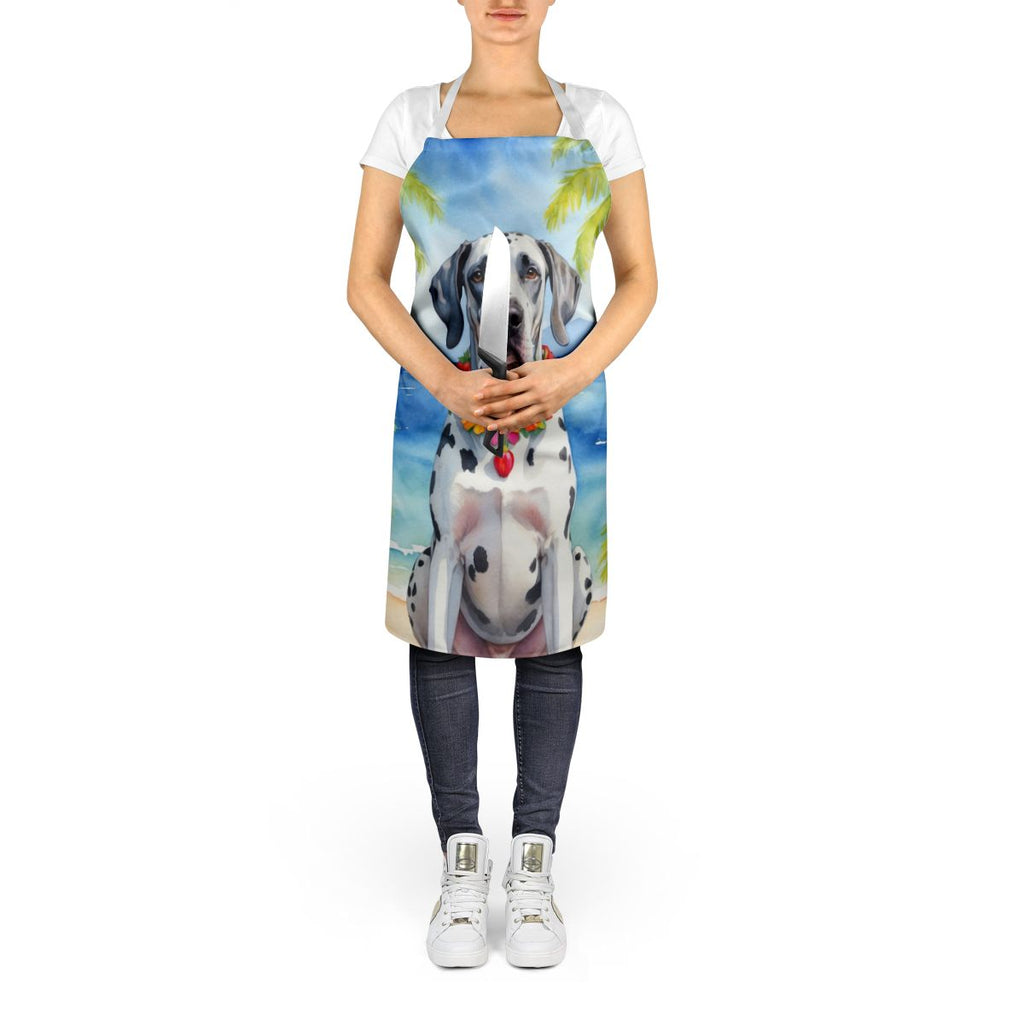 Great Dane Luau Art Bib Apron