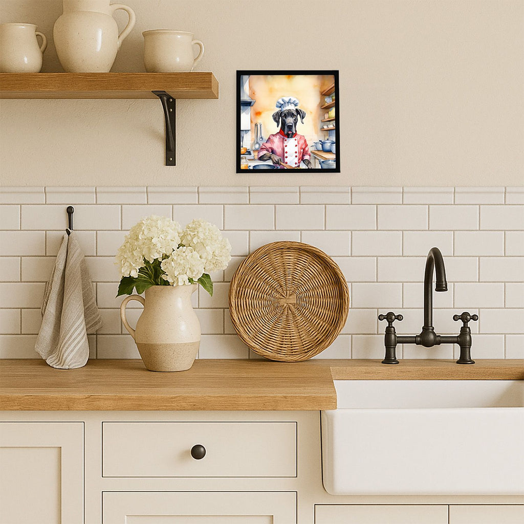 Great Dane The Chef Framed Wall Art