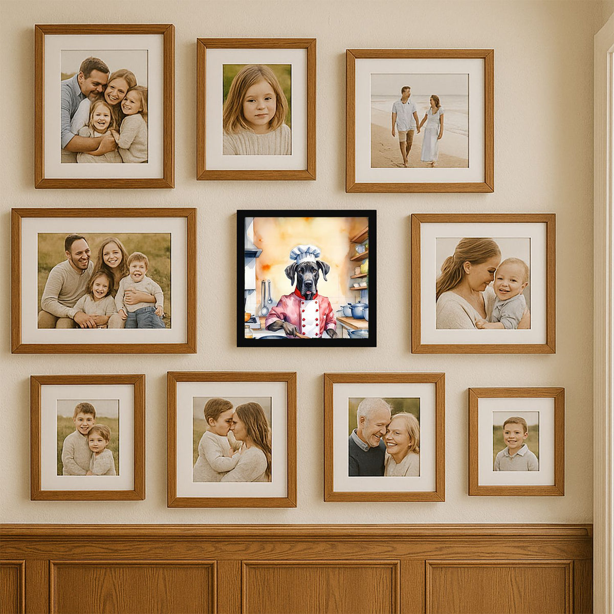 Great Dane The Chef Framed Wall Art