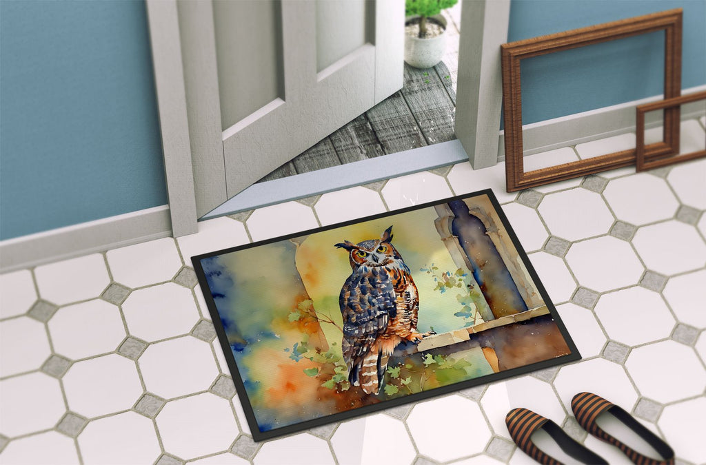 Great Horned Owl Indoor-Outdoor Artwork Doormat