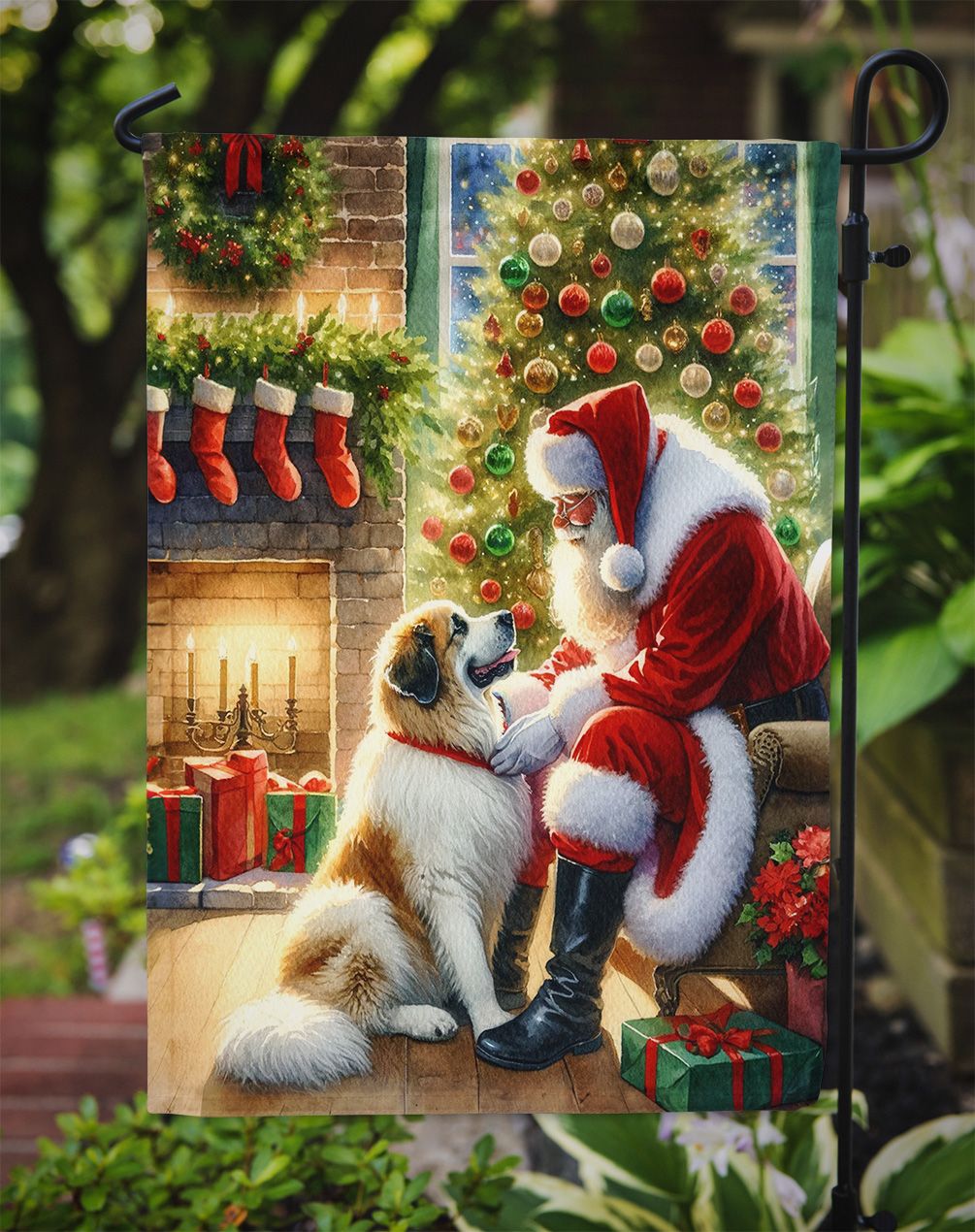 Santa Claus Garden Flag – Vibrant Double-Sided Outdoor Decor
