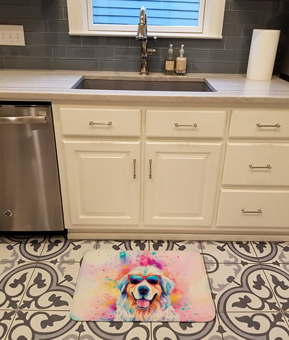 Great Pyrenees Hippie Dawg Cushioned Kitchen Mat