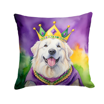 Great Pyrenees King of Mardi Gras Accent Pillow