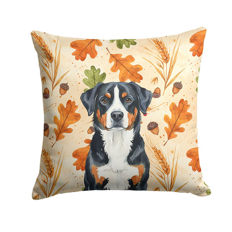Greater Swiss Mountain Dog Heirloom Fall Throw Pillow