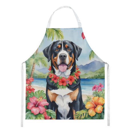 Greater Swiss Mountain Dog Luau Bib Apron