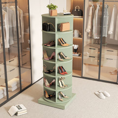 360° Rotating Shoe Cabinet – Fits 24 Pairs, Compact & Stylish