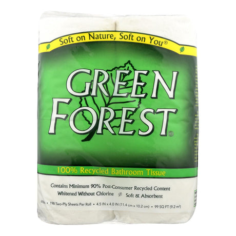 Green Forest Premium Bathroom Tissue – Unscented 2 Ply, Case of 24