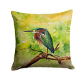 Green Heron Indoor and Outdoor Decorative Pillow