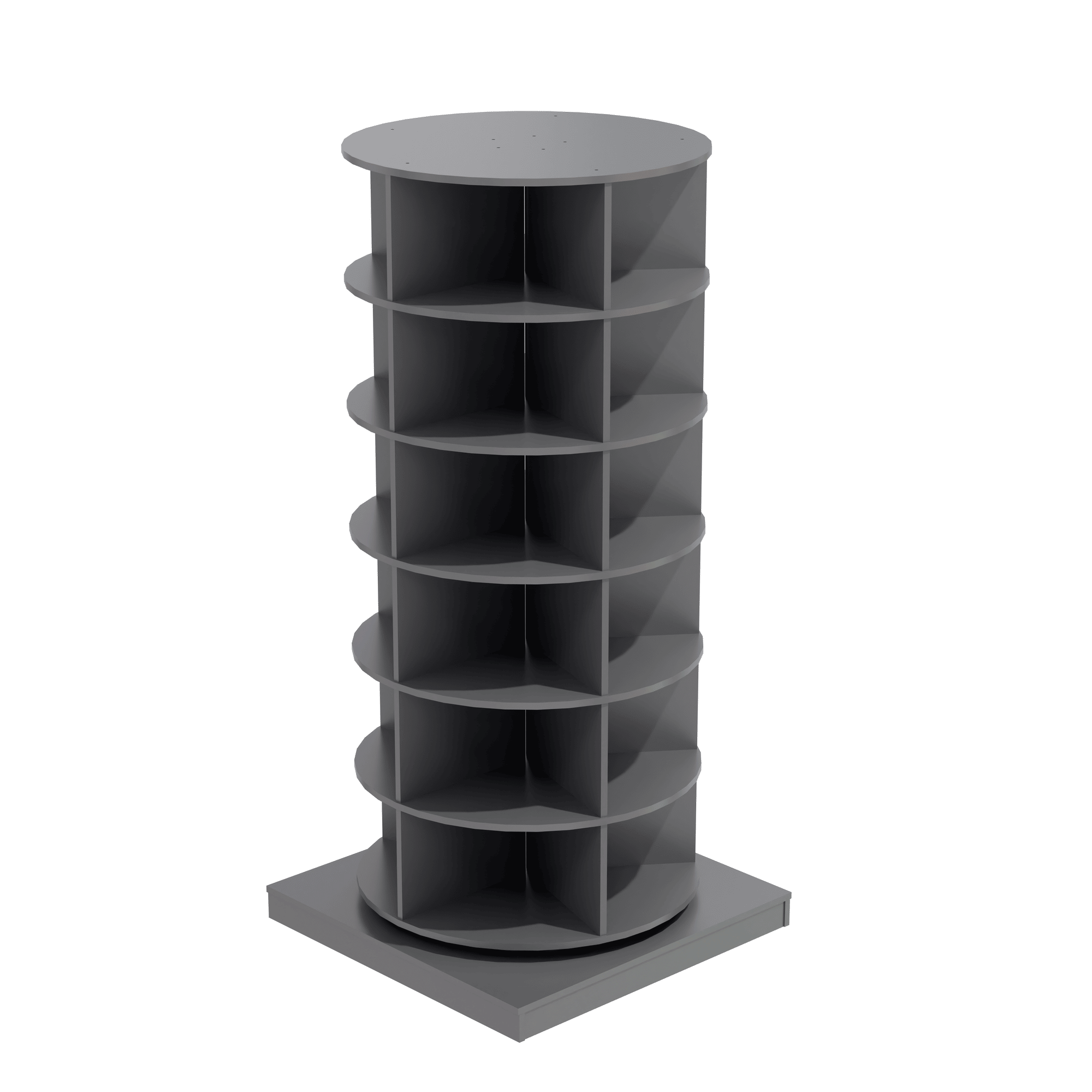 360-Degree Rotating Shoe Cabinet with 6 Layers