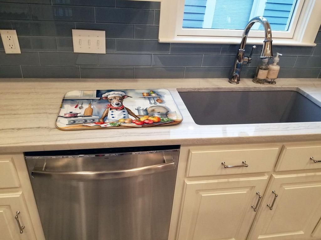 Greyhound Chef Dish-Drying Mat for the Kitchen