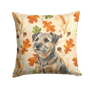 Border Terrier Heirloom Fall Accent Pillow