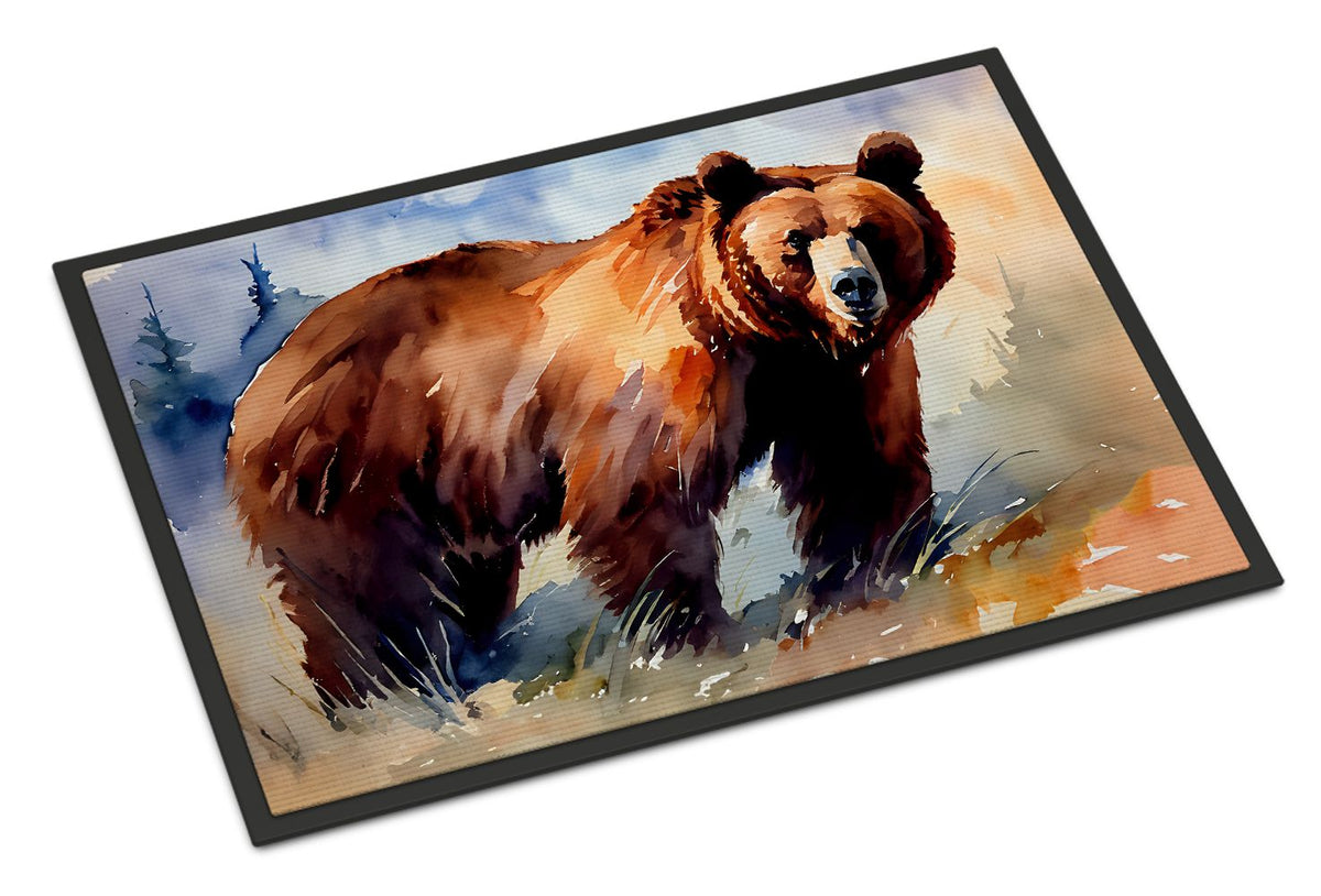 Grizzly Bear Wilderness Artwork Doormat