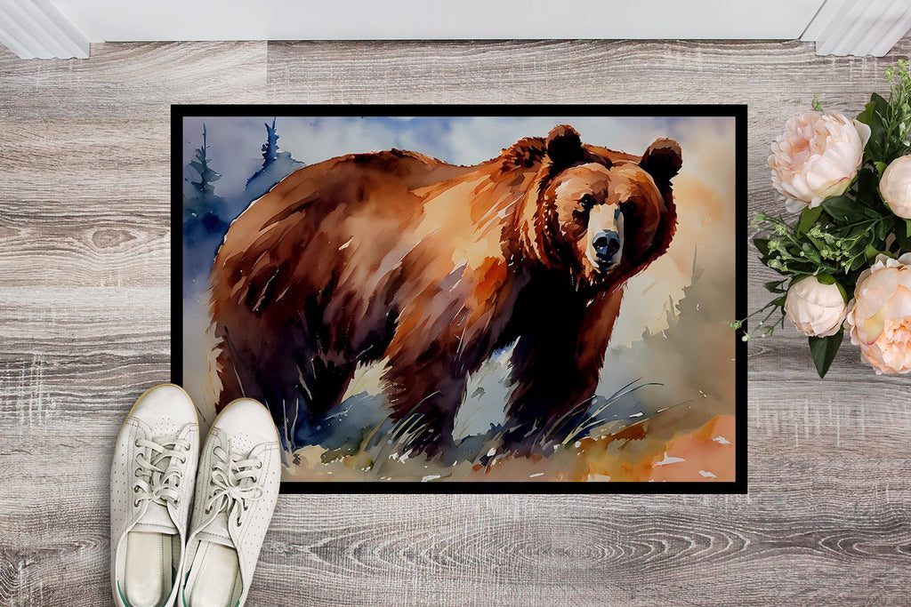 Grizzly Bear Wilderness Artwork Doormat