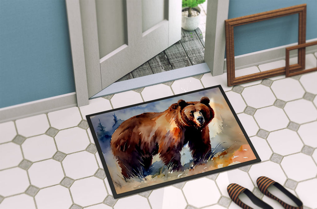 Grizzly Bear Wilderness Artwork Doormat