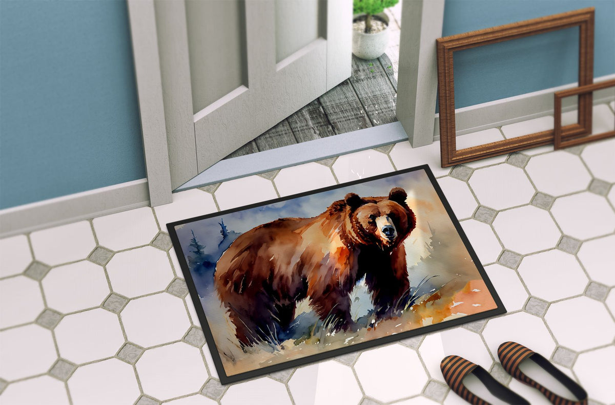 Grizzly Bear Wilderness Artwork Doormat