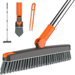 180° Swivel Grout Brush with Stiff Bristles & Tweezers