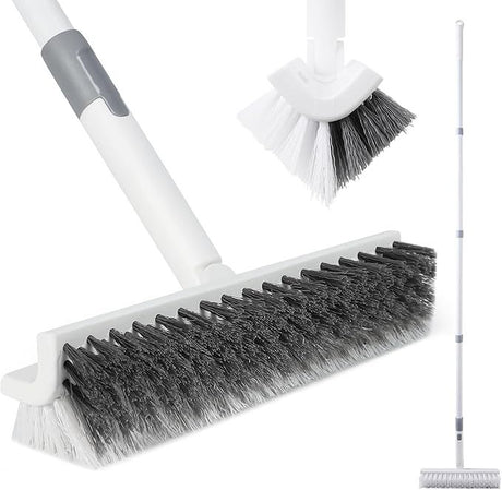 Long-Handle Double-Sided V-Bristle Grout Brush