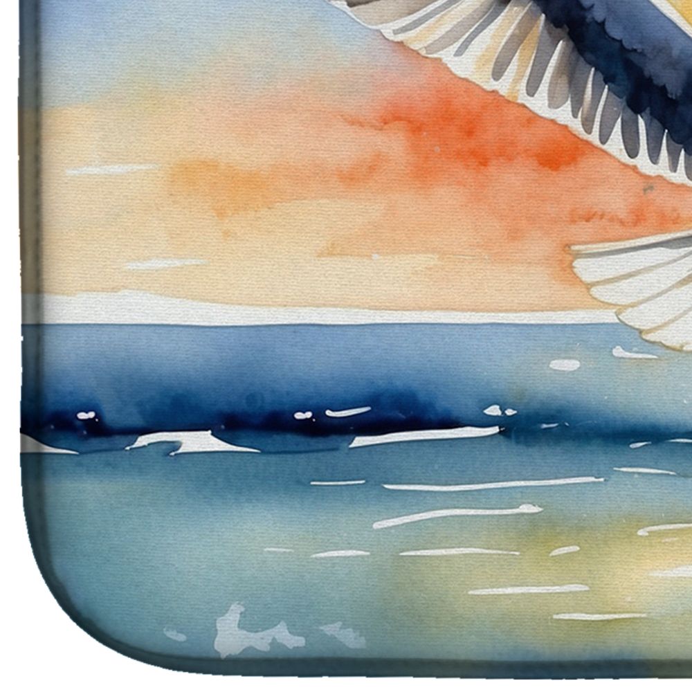 Gull Flying Low Dish Drying Mat – Absorbent & Non-Slip