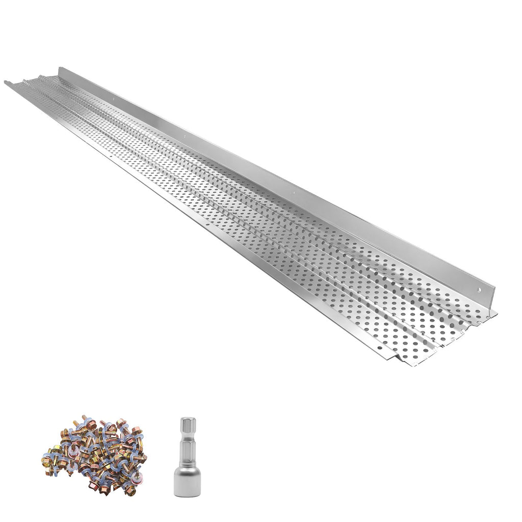 6- Aluminum Gutter Guard practical - Leaf & Debris Protection with Fast Drainage
