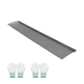 practical Gutter Guard for 6- Gutters - Powder-Coated Steel Mesh Leaf Screen