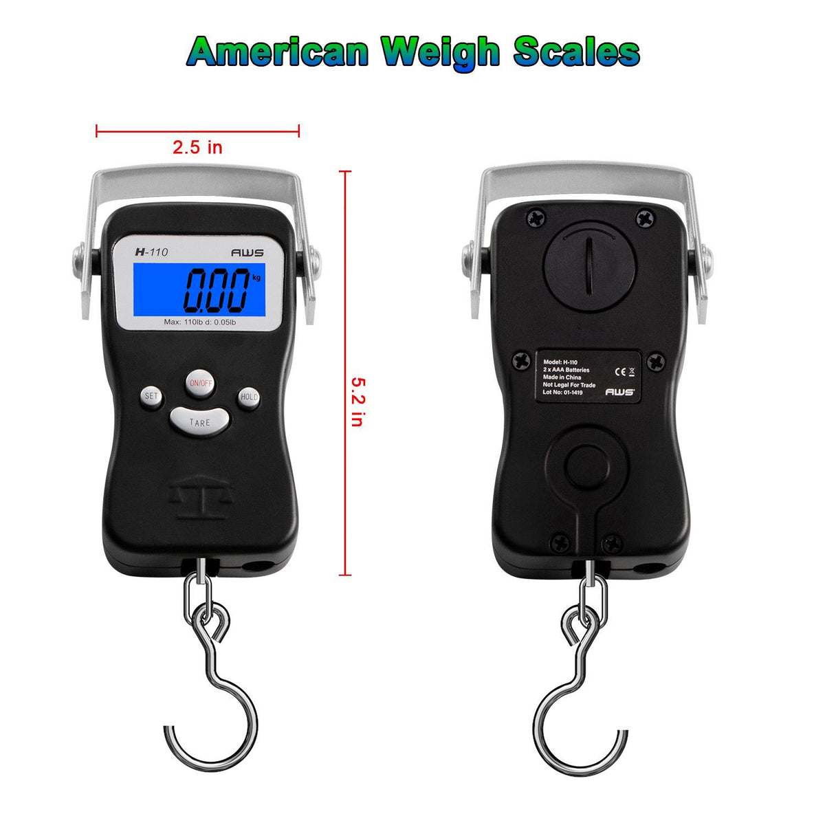 H-110 DIGITAL MULTIFUNCTION HANGING SCALE, X