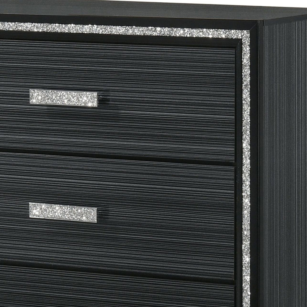 Haiden Weathered Black Six-Drawer Dresser